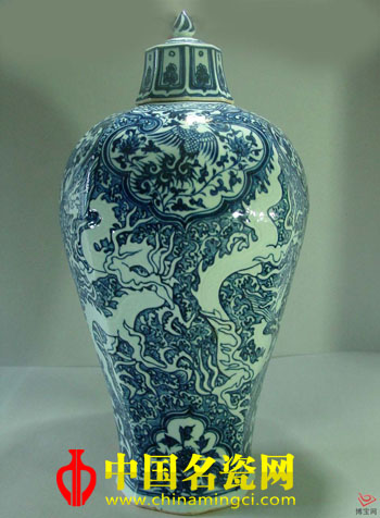 中国名瓷网 景德镇陶瓷 梅瓶