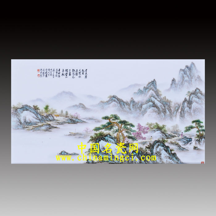 中国名瓷网汪雪媛瓷板画