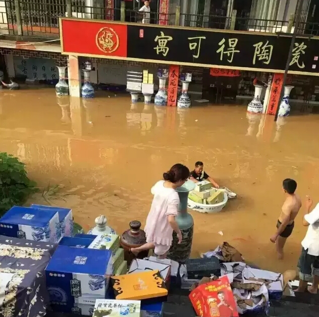 一夜暴雨，景德镇全城被淹？！