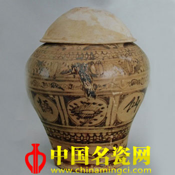 彩绘陶罐(廉江窑)